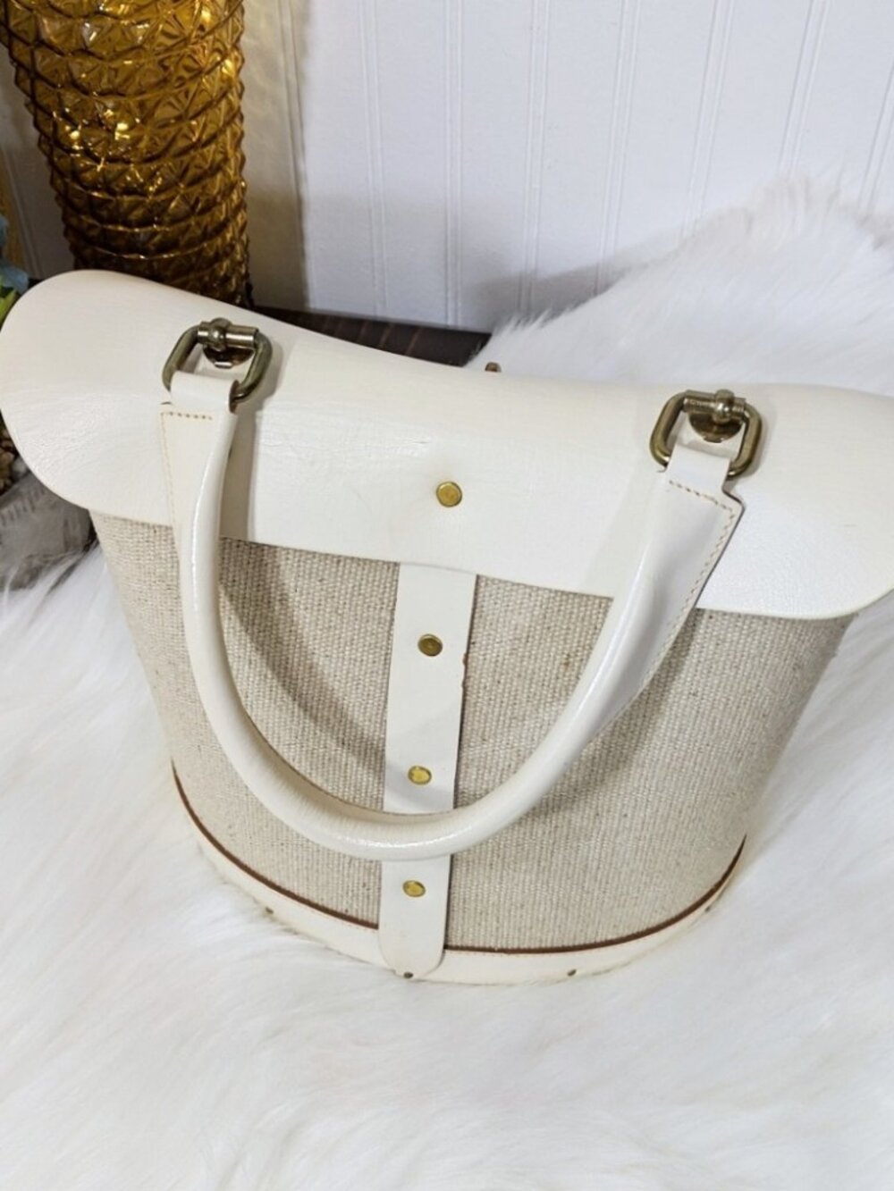 Vintage Enid Collins Daisies Bucket Bag - Picture 4 of 8
